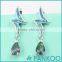 New series of lightning design blue Opal sterling silver unisex earrings