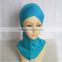 Arab Under scarf Plain Two Tone Colors Ninja Under Scarf Islamic Hijab Bonnet Muslim Hats Inner Neck Cover