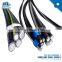 overhead cable aluminium 11kv 33kv abc aerial bundle cable ACSR 4/0 AWG XLPE insulated abc cable