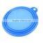 2015 hot sell stylish silicone foldable pet bowls