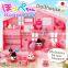 Various types of Hoppe-chan plastic doll house toy set with mini furnitures