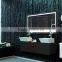Dubai luxury hotel mirror with led lighted,backlit bathroom mirror with magnifying makeup mirror