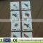Custom butterfly shape Clearly Removable Transparent PVC lable Sticker