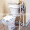 Metal Storage Organizer Rack Freestanding with Magazine Basket
