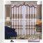 New curtain designs jacquard curtain fabric with plain voile