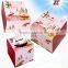 Super Cute Disposable Paper Cake Boxes with Handle for Food Packaging