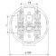 American types round meter base/e12 meter socket base