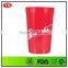 Customized 16 oz plastic Smooth Stadium cup