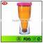 PS plastic material double wall custom beer mug 14 oz