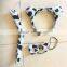 Halloween costume animal ear headband set with bow tie and animal tail