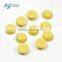8mm light yellow round shape iran turquoise ring cabochon gemstone prices