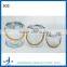 Cylinder glass candle jars wholesale with handle