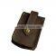Fashion vintage brown cow hide key case leather