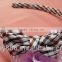 School style striped bow headband for young girls,handmade korean accessories hair hairdband cat ears headband