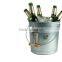 Metal multipurpose decorative ice bucket or beach pail