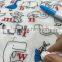 Silicone Children Drawing Mat Eco-friendly Silicone Erasable Placemat