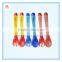 Factory wholesale Food grade soft Kids & Children silicone baby spoon fork, silicone spoon fork with soft head 100% protect baby