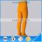 Breathable dancing jacquard kid's yellow tights pantyhose