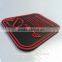Sewing gutter border 3D brand logo rubber badge for shoes