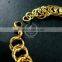 19cm raw brass faceted round circle link fashion DIY bracelet supplies 1900081