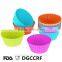 round cup shape DIY baking silicone cake cup liners cupcake mold