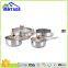 10pcs induction frypan saucepan casserole stainless steel pot non stick cookware