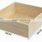 Handmade square wooden storage tray