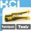 Crimp Tool W/Cable Stripper & Cutter for 4P, 6P (RJ11/RJ12), 8P (RJ45) Plug W/Primary Strain Relief Only