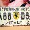 3D Aluminum plate car number license Aluminum/Tin board with back self adhesive