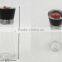 glass salt & pepper mill/grinder glass spice jar with lid