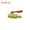 1/4" 3/8" 1/2" 3/4" high performance male two way brass valve