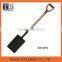 Hot sale different types of camping steel garden shovel with wooden handle
