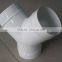 Greenhouse Air Ventilation System Galvanized Steel Y Tee 3-way Round Connector for Spiral Hose Duct Fittings