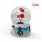 2016 resin musical christmas water snow globes