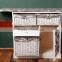 Wood Cabinet Floding Ironing Board With Wicker Basket
