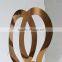 latest banquet rose gold stainless steel dining chair with dinner
