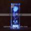 3d laser crystal rose wedding gift souvenir