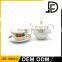 Hot sale high quality 450ml ceramic one person coffee set tea pot cup set for one