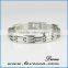 Mens germanium and tourmaline bracelet, germanium ceramic bracelet