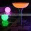 Rechargeable Li-on Battery Operated Light up LED Furniture Cocktail Round Table for Home / Bar / Night Club