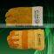 Gold color short cow grain leather welding glove for sale