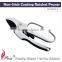 High Carbon Steel Non-Stick Coating Bypass Ratchet Pruning Shear