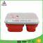 FDA standard Silicone Collapsible Lunch Box Silicone food containers