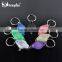 New Plastic LED Keychain White light Keychain LED Light Promotion Gift LED keyring with Insulation Layer China OEM Supplier