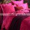 New luury Chinese wedding bed 4pcs bedding set include duvet cover bed sheet pillowcases set satin jacquard home tetile.