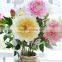 fabric artificial flower wholesale silk decorative coral peony