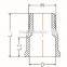 HIGH QUANLITY MALE COUPLING OF PVC DIN STANDARD FITTINGS FOR WATER SUPPLY