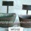 garden deco tin metal flower pots WF2062