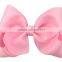 Small solid color grosgrain hair clip bows