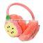 China wholesale kids plush fruit shaped earmuffsplush toy manufacturer